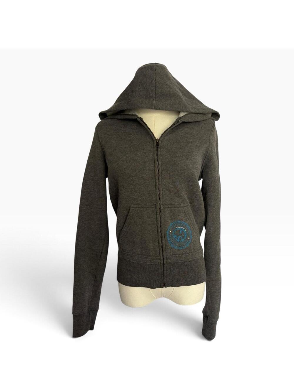 Victoria's Secret PINK University of Pink zip up hoodie with blue circular logo